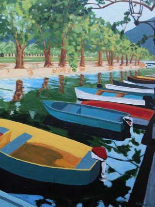 Yellow Boat, Annecy 