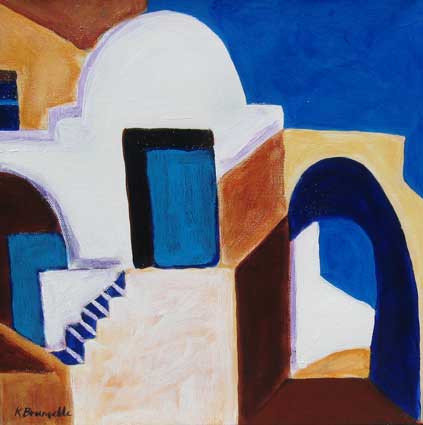 Greek Village, Blue Doors