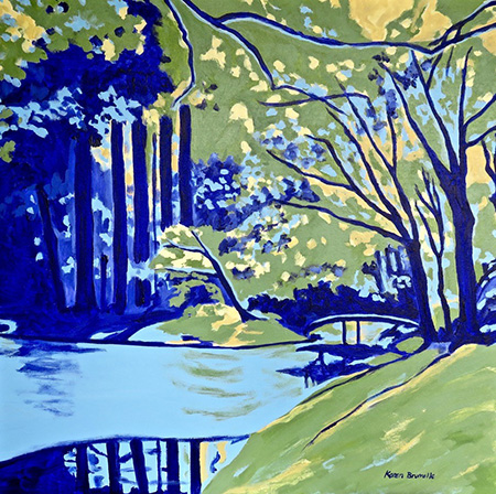 Blue Bridge 2 by Karen Brumelle