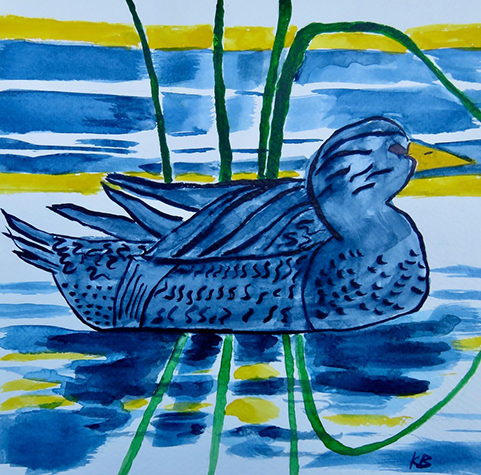 Patterned Duck -  by Karen Brumelle