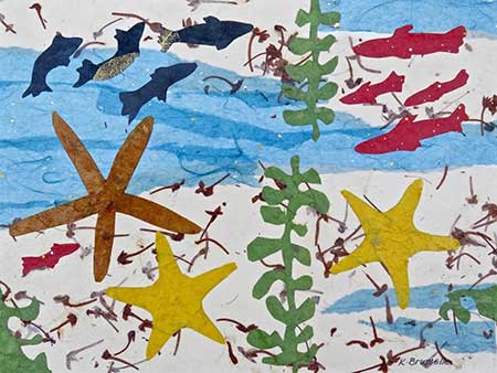 Red Fish, Blue Fish 6 by Karen Brumelle