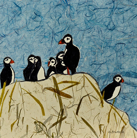 Iceland Puffins  by Karen Brumelle