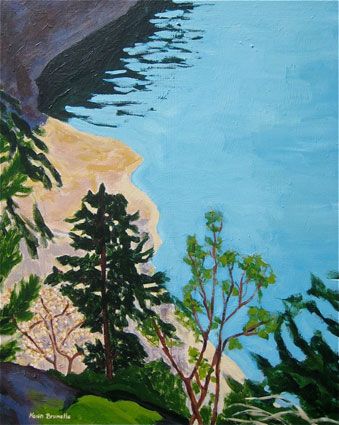 Sunlit Cove, Galiano  by Karen Brumelle