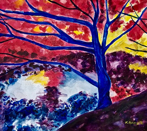 Blue Tree  by Karen Brumelle