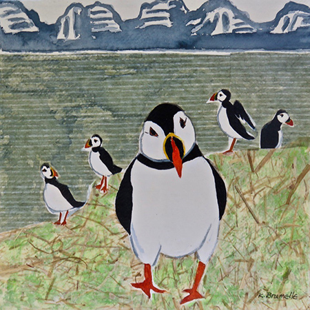 Puffins Up Close by Karen Brumelle