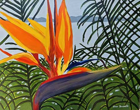 Bird of Paradise 2 -  by Karen Brumelle
