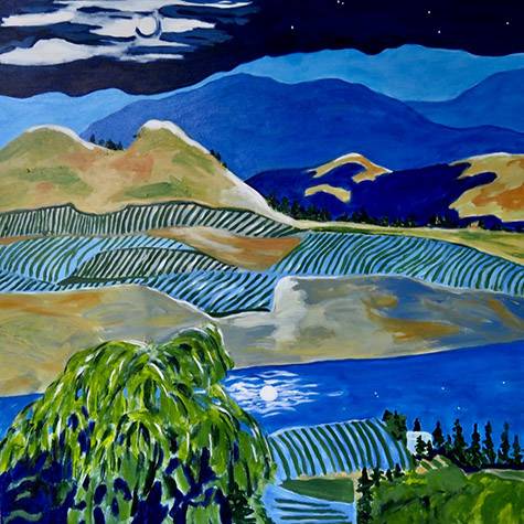 Moonlight, Naramata Bench  by Karen Brumelle