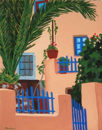 Courtyard Palm, Santorini